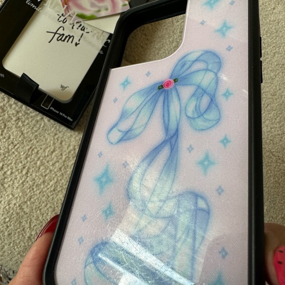 Wildflower blue bow iPhone 14 Pro Max Case - Picture 5 of 6